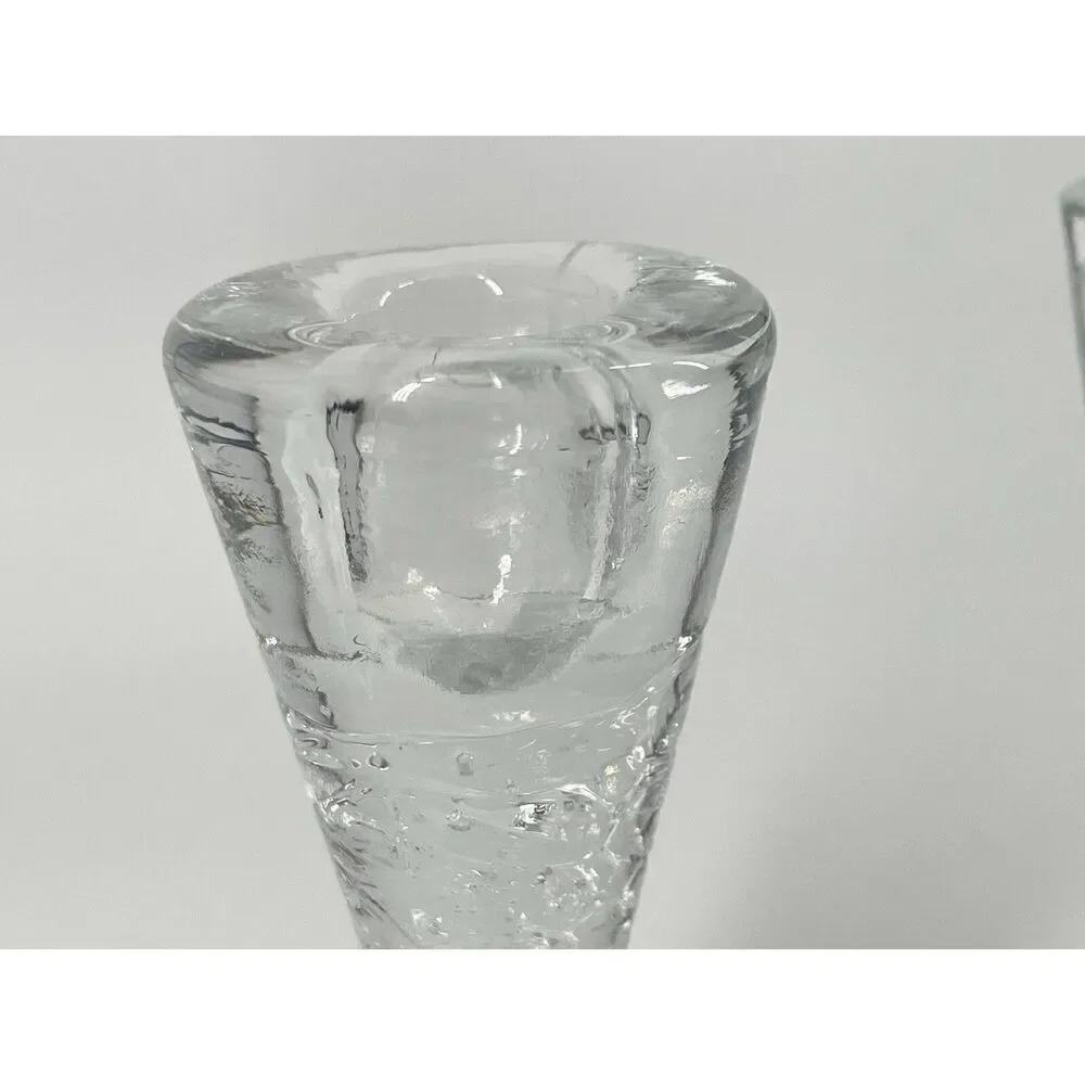 MCM Iittala Hourglass Cone Arkipelago Candle Holders Sarpaneva 5.5” Set Of 2